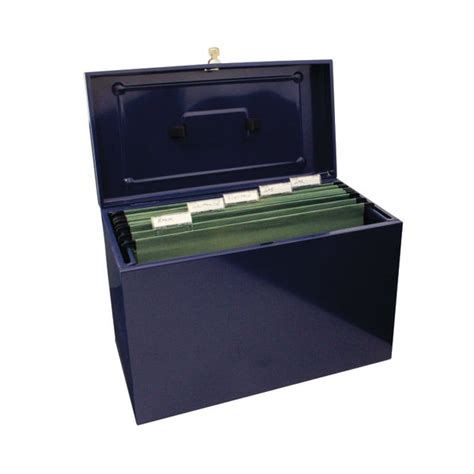 cathedral file box metal foolscap blue|Amazon.com : Cathedral Products A4+ (Foolscap) Steel File Box .